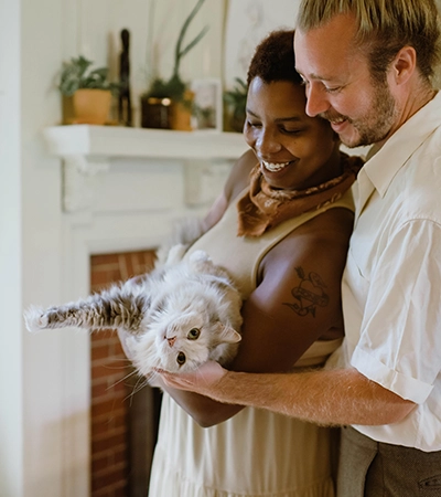 Couple with Cat